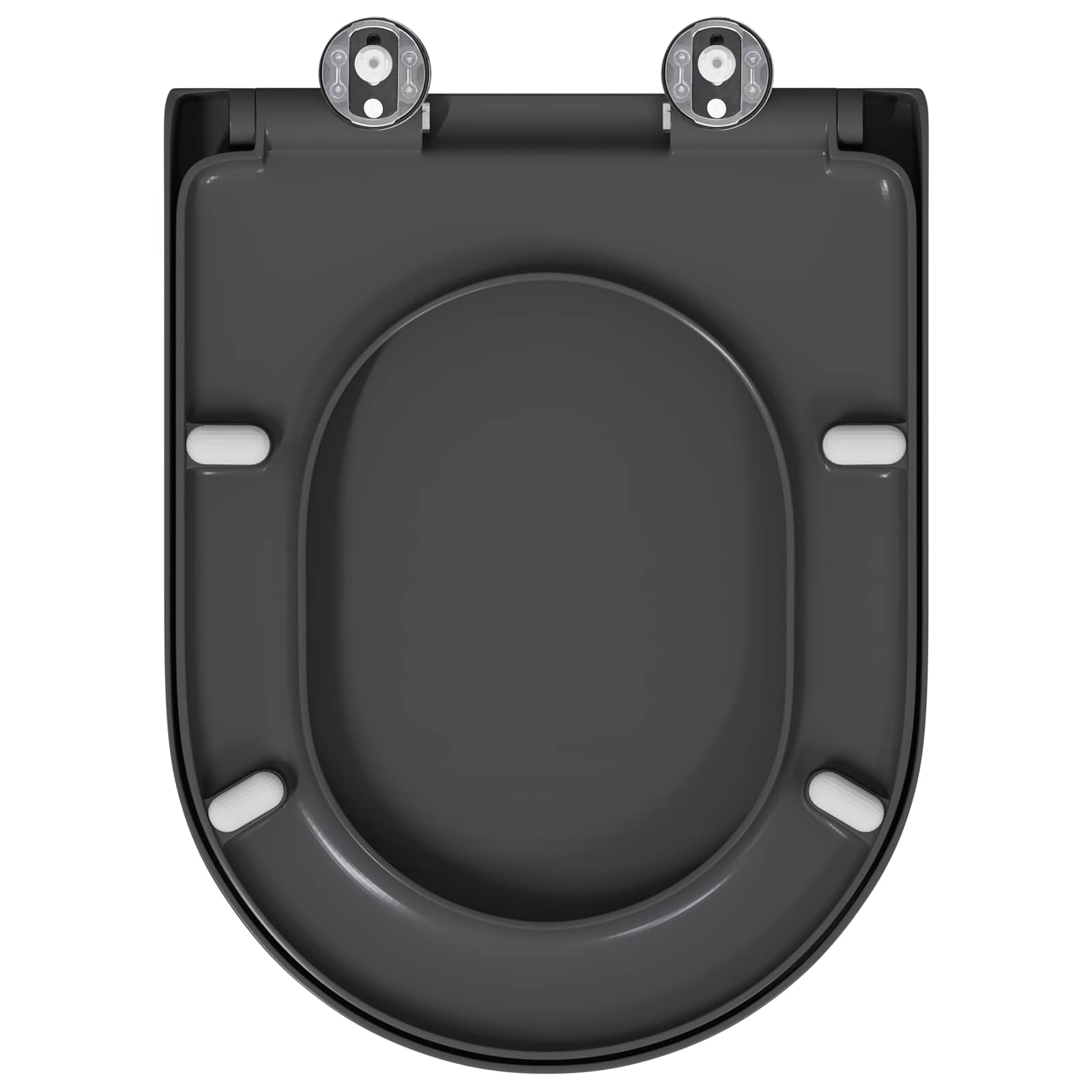 WC daska Antracit 49 x 36 x 4 cm Duroplast