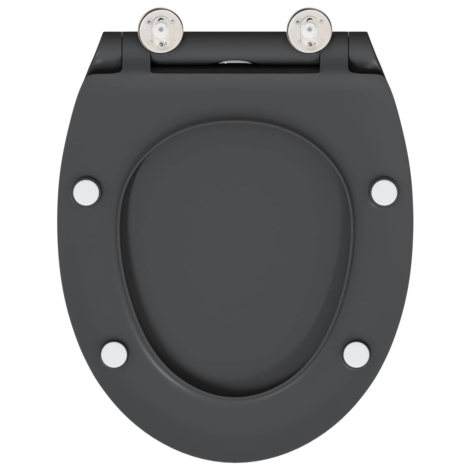 WC daska Antracit 47 x 37,5 x 3,8 cm Duroplast