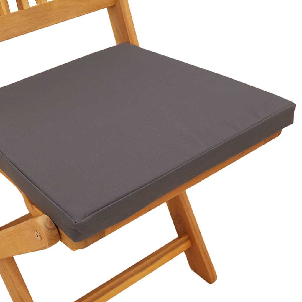 Sklopiva stolica s jastukom 6 pcs Siva 49 x 57,5 x 92 cm