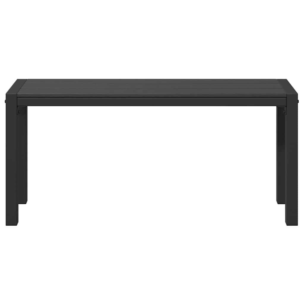 Vrtna klupa Crna 100 x 28 x 45cm Čelik