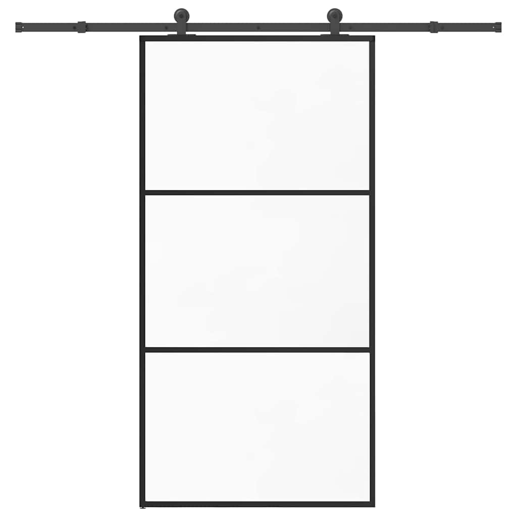 Klizna vrata s okovom 102x205 cm ESG staklo i aluminij