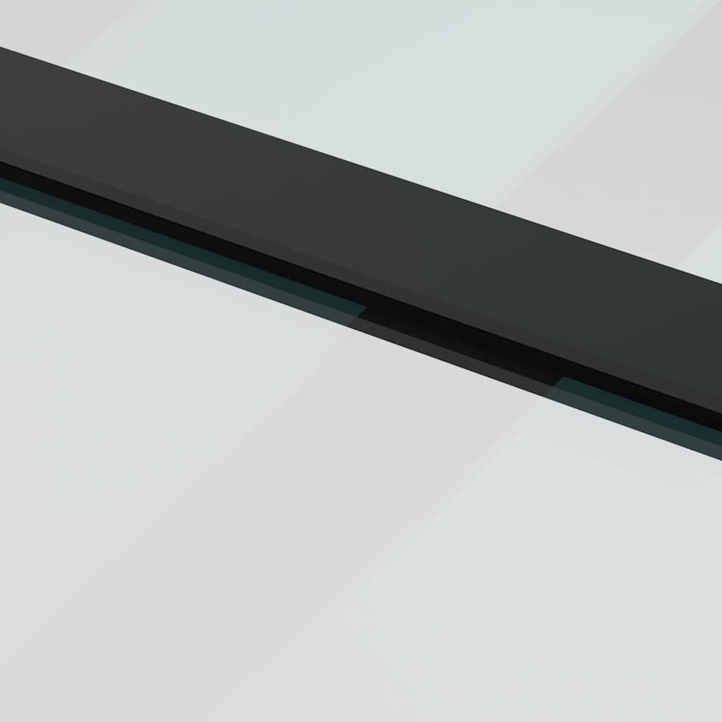 Klizna vrata s priborom 90 x 205 cm od ESG stakla i aluminija
