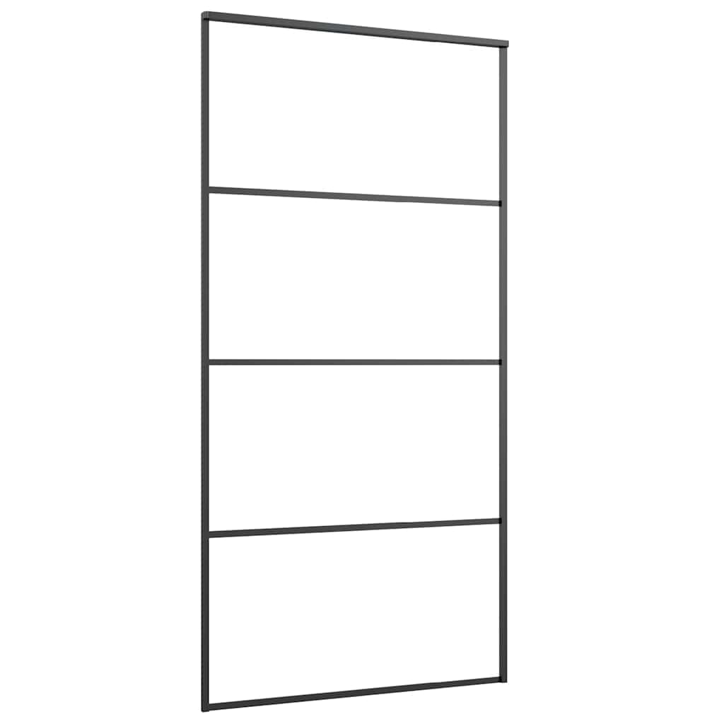 Klizna vrata s priborom 102,5x205 cm od stakla ESG i aluminija