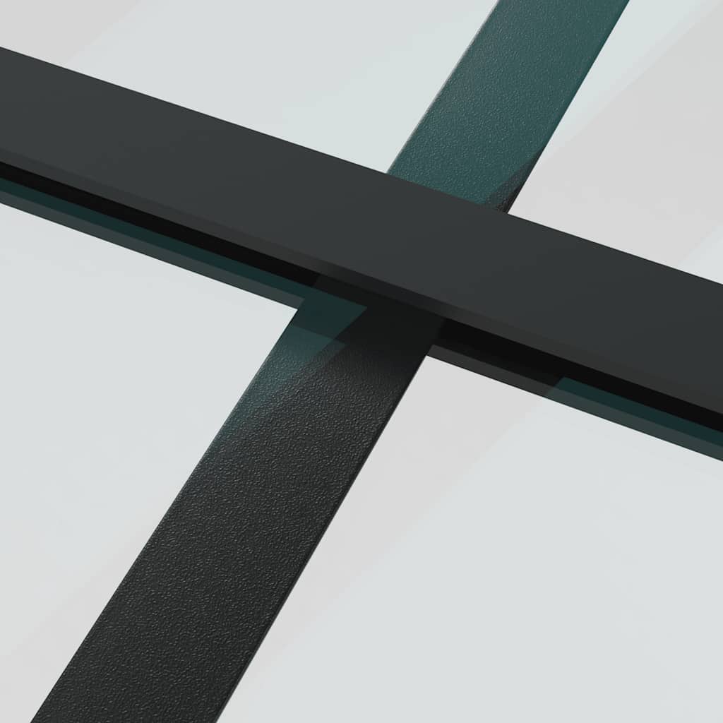 Klizna vrata s priborom 90 x 205 cm od ESG stakla i aluminija