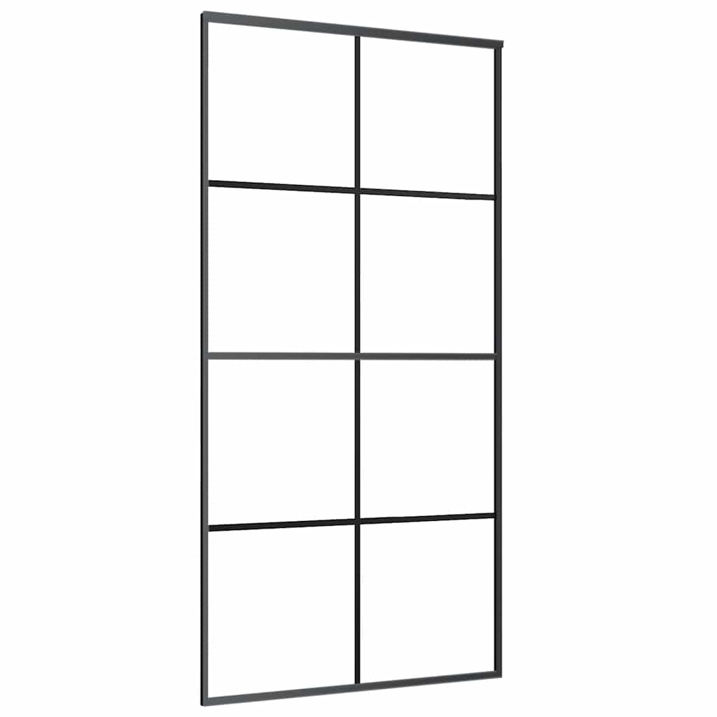 Klizna vrata s priborom 102,5x205 cm od stakla ESG i aluminija