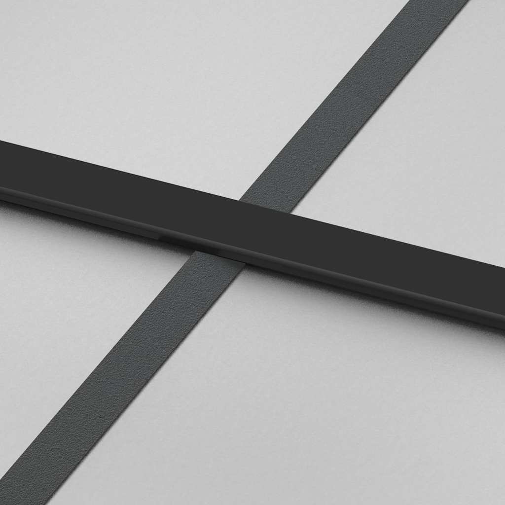 Klizna vrata s priborom 90 x 205 cm kaljeno staklo i aluminij