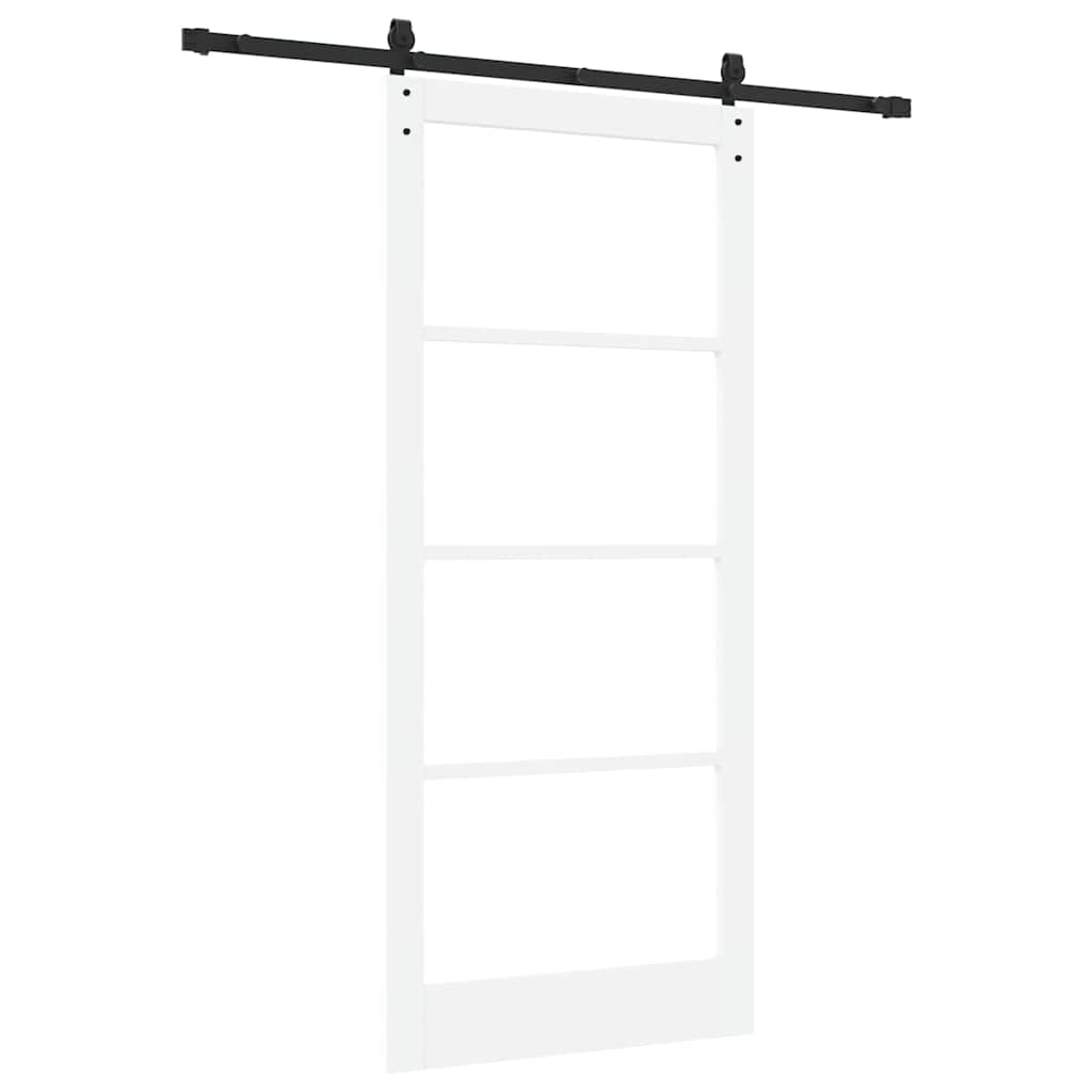 Klizna vrata ORKDAL Bijela i crna 93 x 211 cm