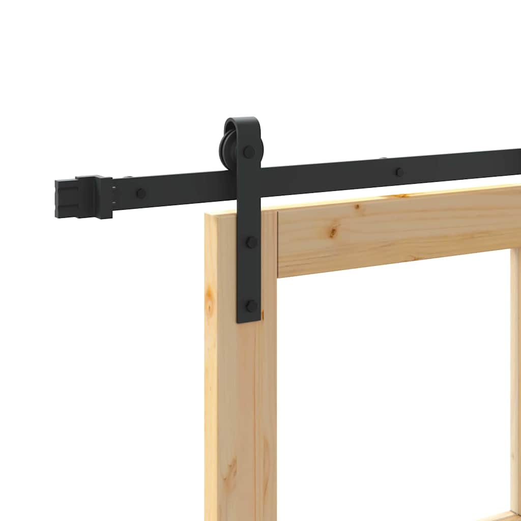 Klizna vrata ORKDAL Prirodna i crna 93 x 202 cm