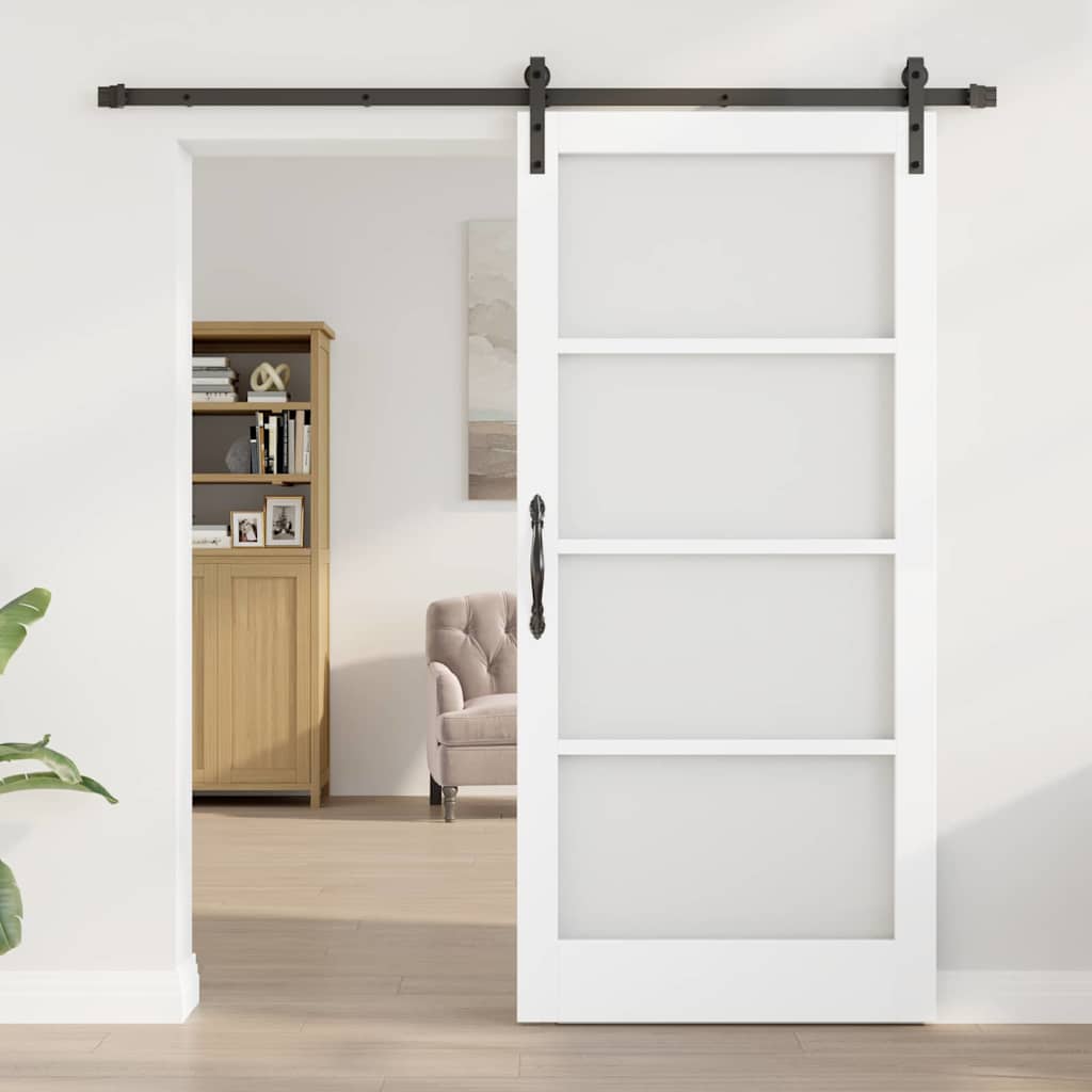 Klizna vrata ORKDAL Bijela i crna 93 x 202 cm