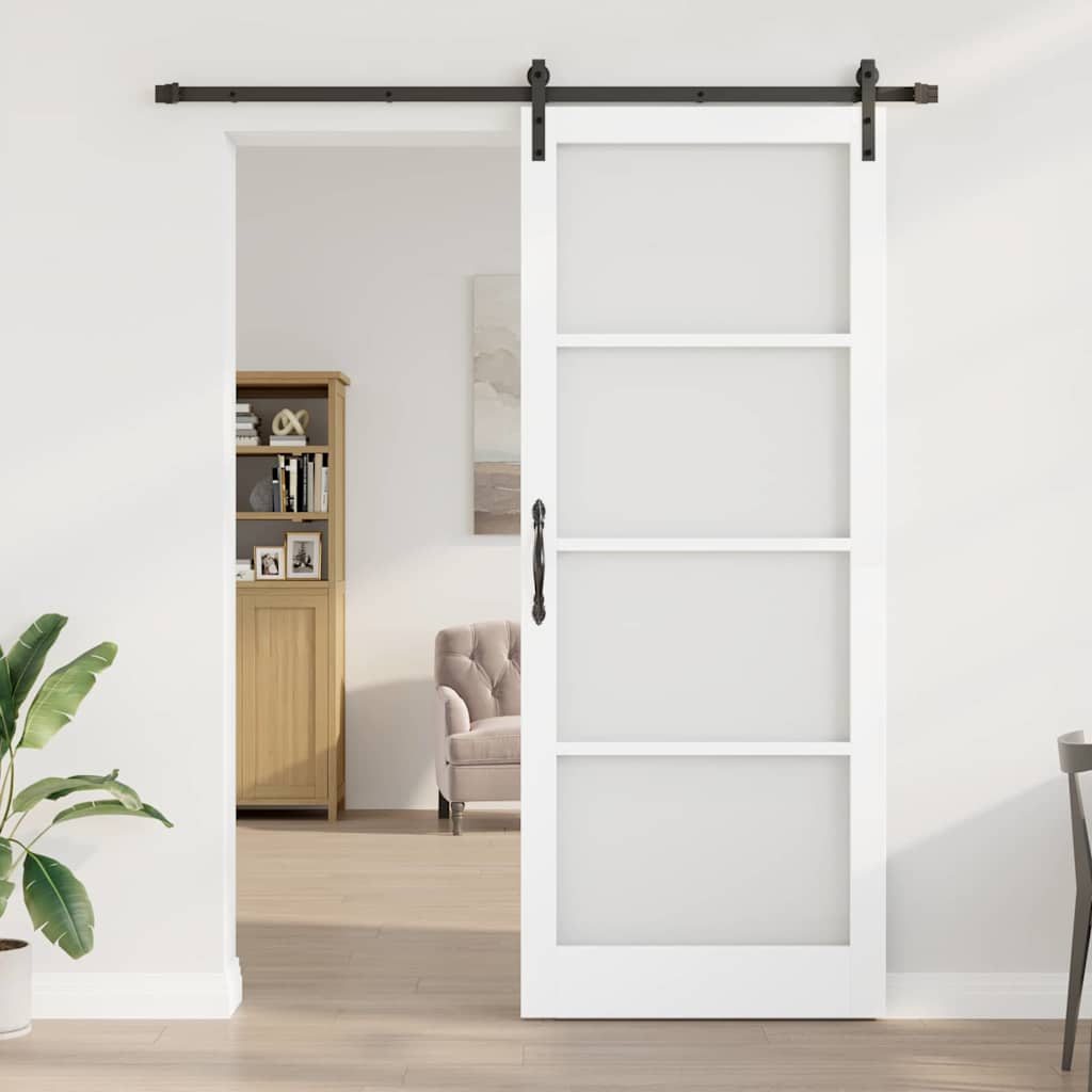 Klizna vrata ORKDAL Bijela i crna 93 x 232 cm