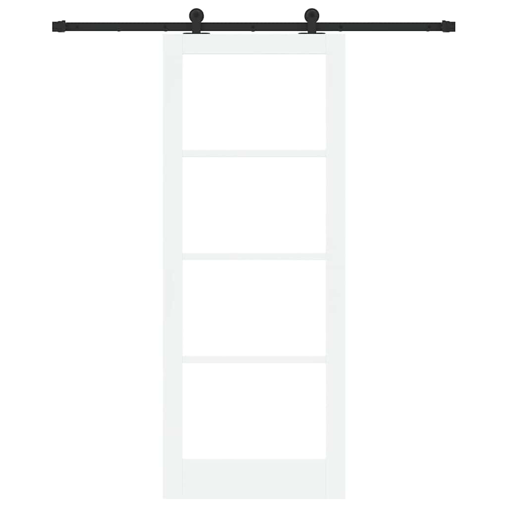 Klizna vrata ORKDAL 83 x 211 cm Masivna borovina i staklo