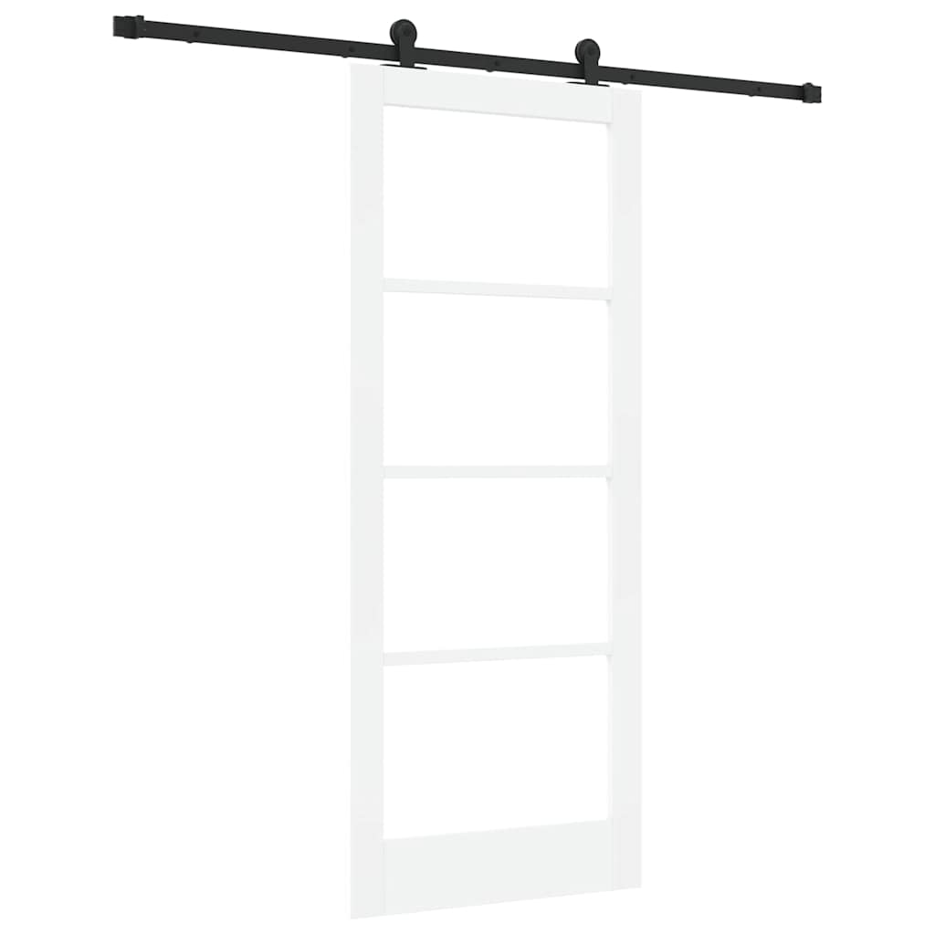 Klizna vrata ORKDAL 83 x 202 cm Masivna borovina i staklo