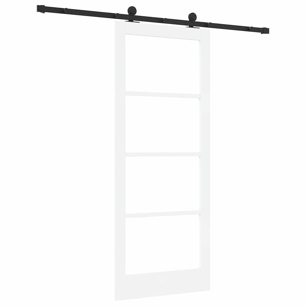 Klizna vrata ORKDAL 83 x 202 cm Masivna borovina i staklo