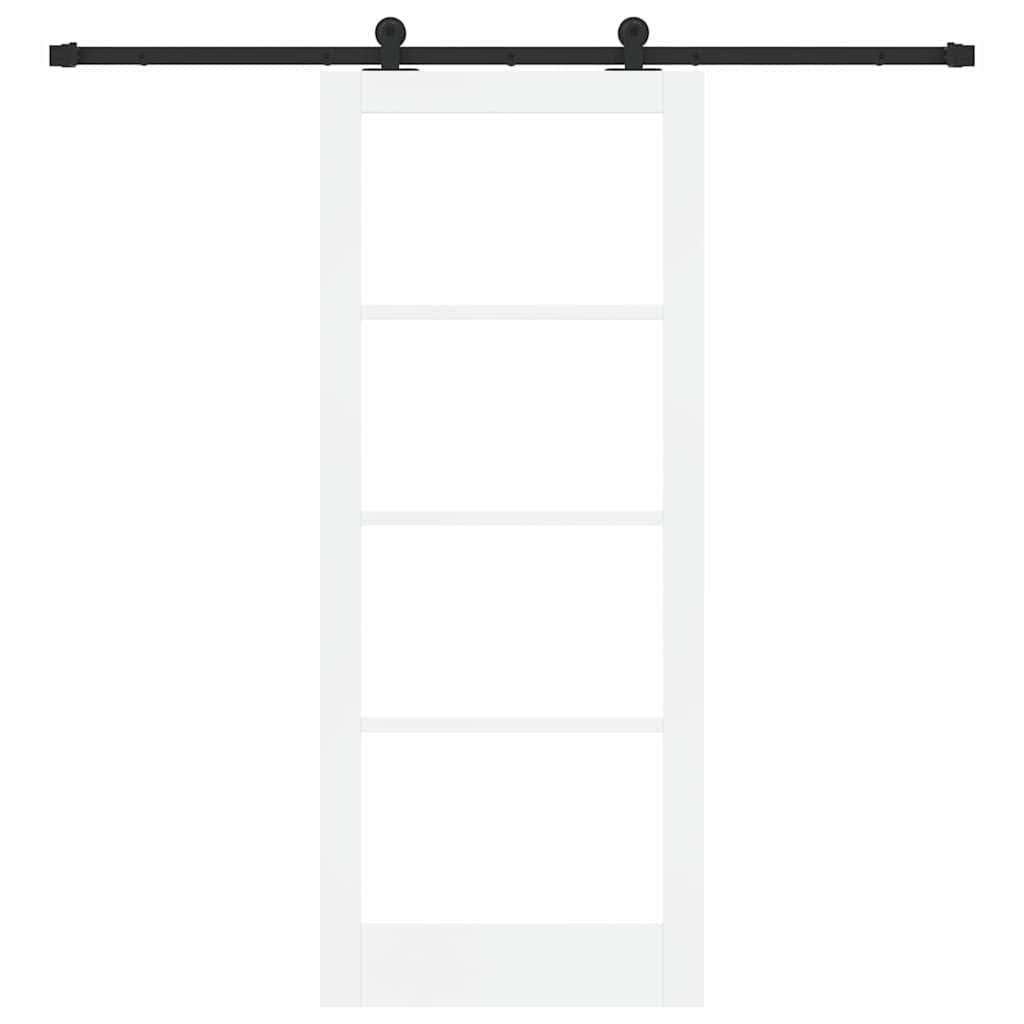 Klizna vrata ORKDAL 83 x 202 cm Masivna borovina i staklo