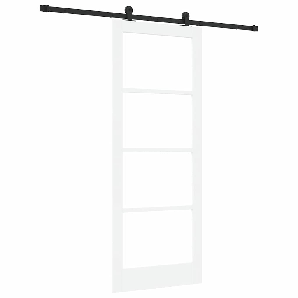 Klizna vrata ORKDAL Bijela i crna 83 x 211 cm