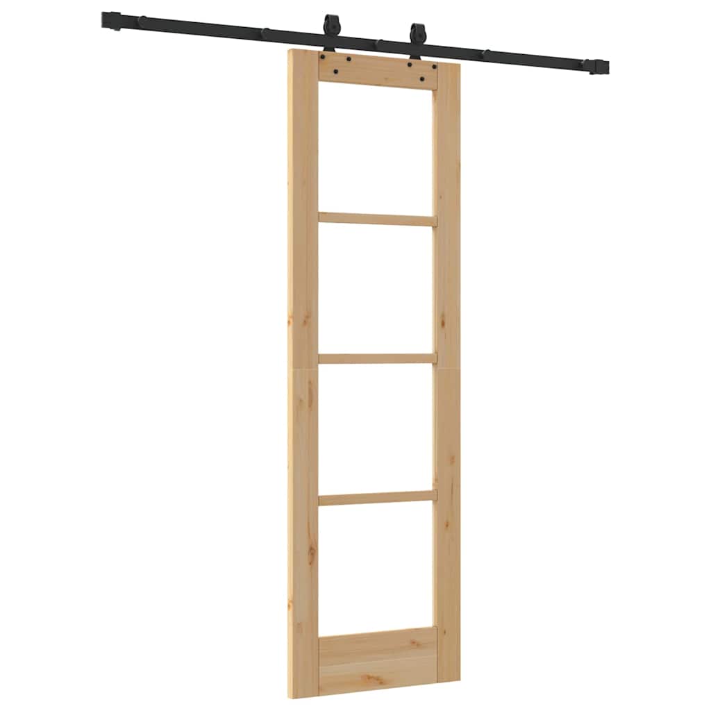 Klizna vrata ORKDAL Prirodna i crna 61 x 198,5 cm