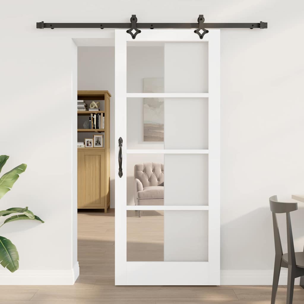 Klizna vrata ORKDAL Bijela i crna 83 x 202 cm