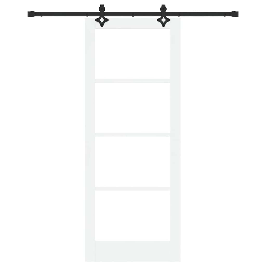 Klizna vrata ORKDAL Bijela i crna 83 x 211 cm