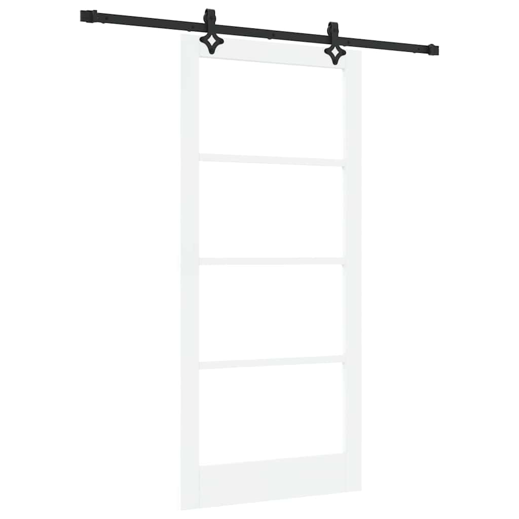 Klizna vrata ORKDAL Bijela i crna 93 x 202 cm