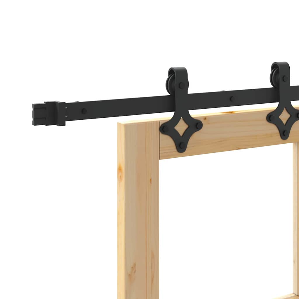 Klizna vrata ORKDAL Prirodna i crna 93 x 211 cm