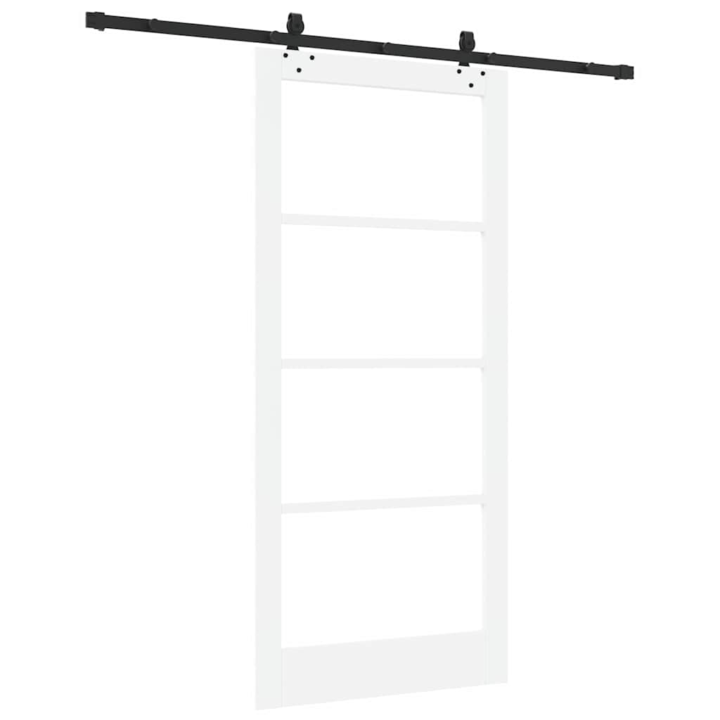 Klizna vrata ORKDAL Bijela i crna 93 x 202 cm