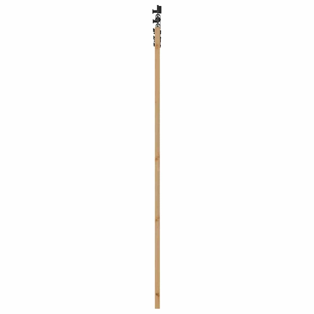 Klizna vrata ORKDAL Prirodna i crna 93 x 211 cm