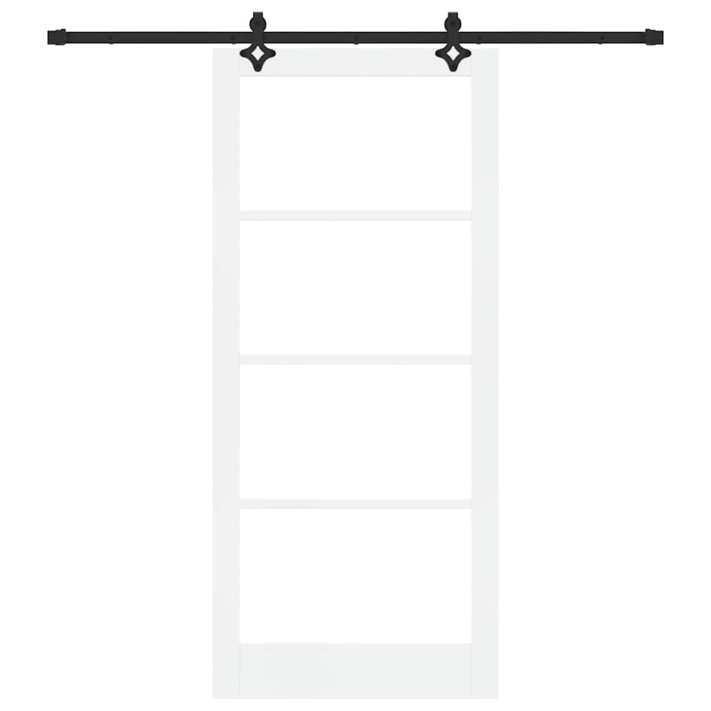 Klizna vrata ORKDAL Bijela i crna 93 x 211 cm