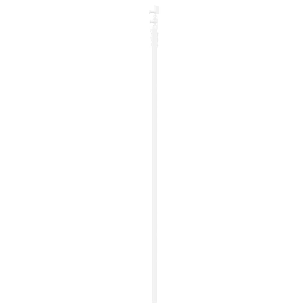 Klizna vrata Bijelo 61 x 198,5 cm Masivna borovina i staklo