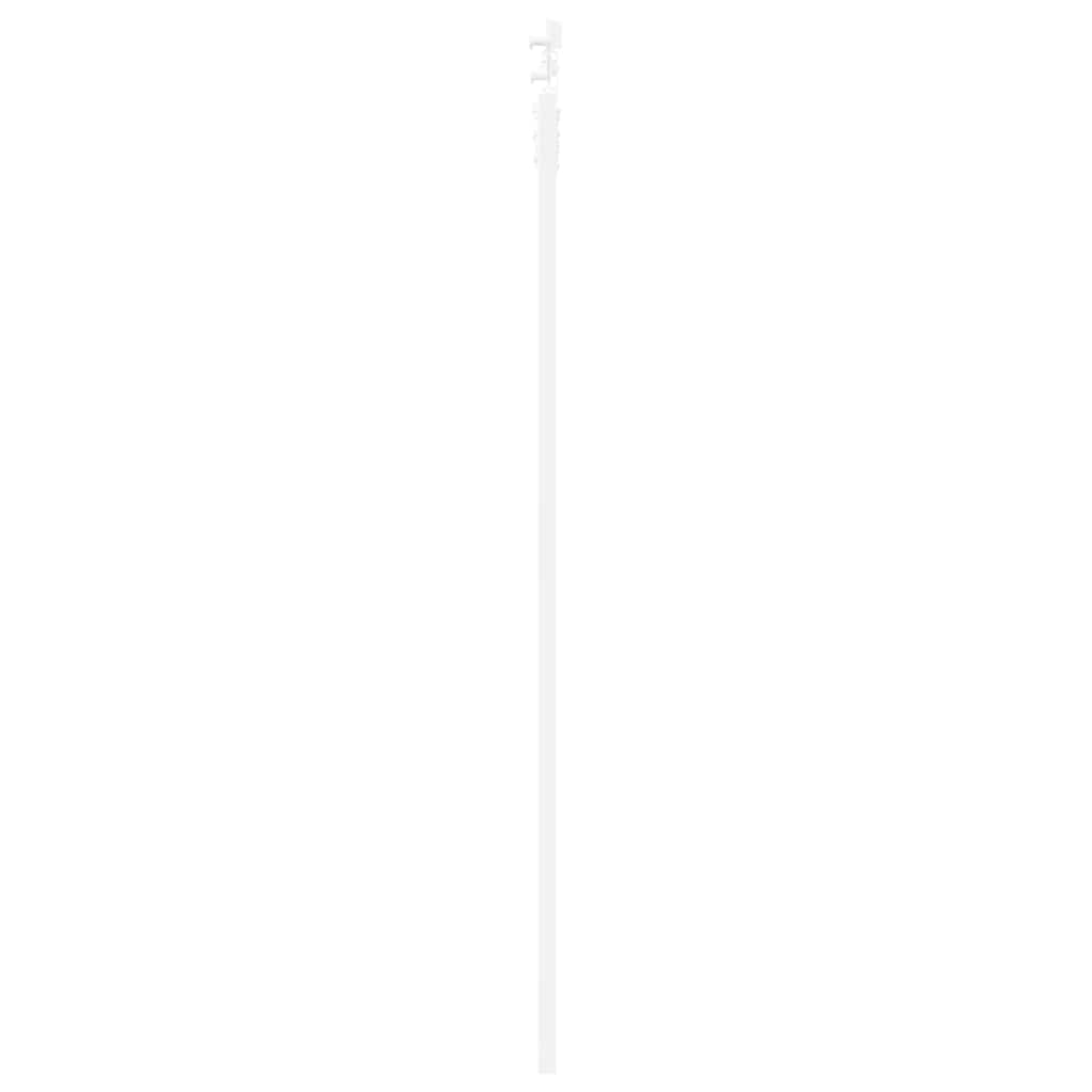 Klizna vrata Bijelo 83 x 202 cm Masivna borovina i staklo