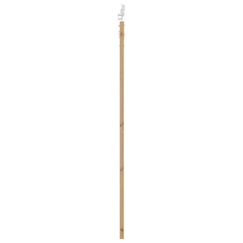 Klizna vrata 93 x 202 cm Masivna borovina i staklo Prirodna