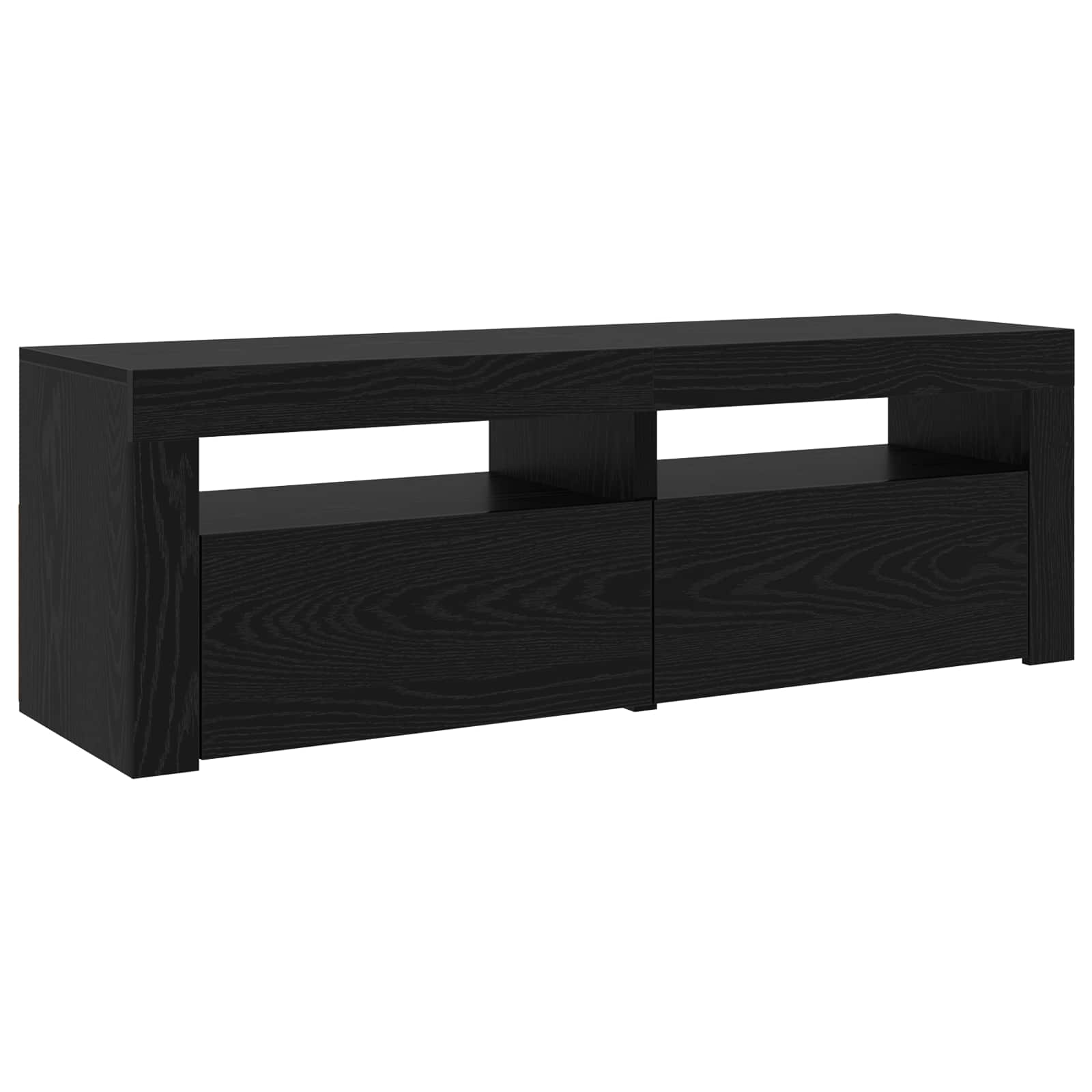 TV ormar 2 pcs Crni hrast 240 x 35 x 40 cm Konstruirano drvo