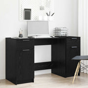 Stol s ladicama Crni hrast 133 x 50 x 75 cm Konstruirano drvo