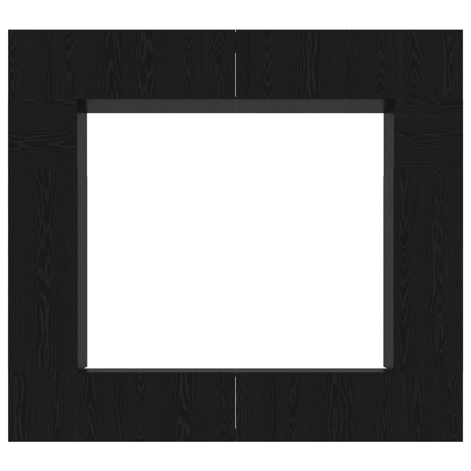 Set TV komoda Zidne 8 pcs Crni hrast Konstruirano drvo