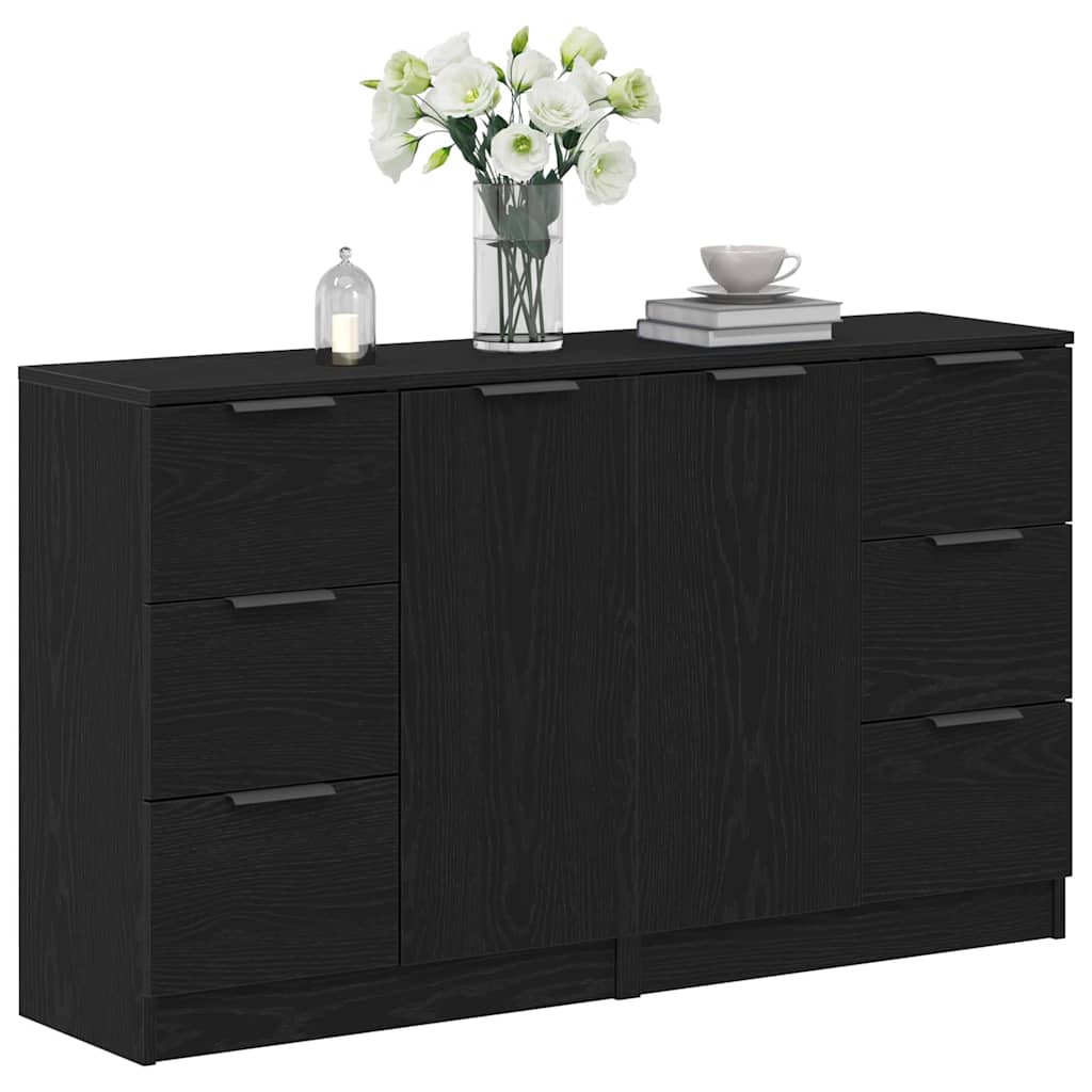 Kreveta Crni hrast 120 x 30 x 70 cm Konstruirano drvo