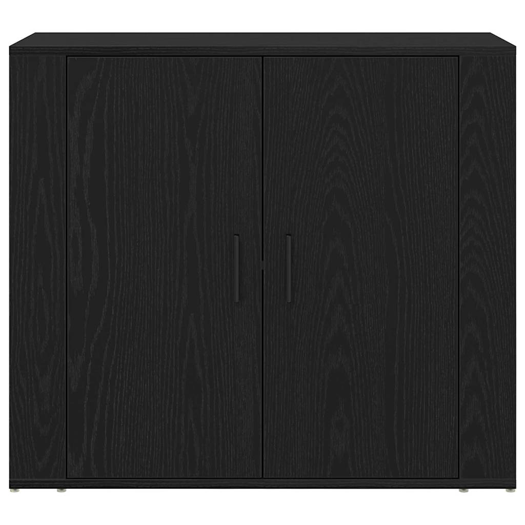 Highboard Crni hrast 80 x 33 x 150 cm Konstruirano drvo