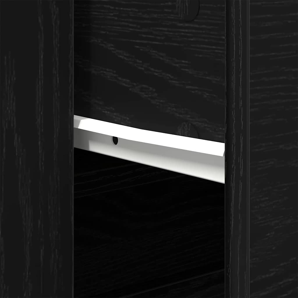 Highboard Crni hrast 80 x 33 x 150 cm Konstruirano drvo