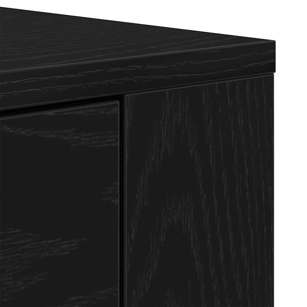 Kreveta Crni hrast 240 x 33 x 70 cm Konstruirano drvo