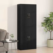 Ormar za montažu na zid 2 pcs Crni hrast 69,5 x 34 x 90 cm