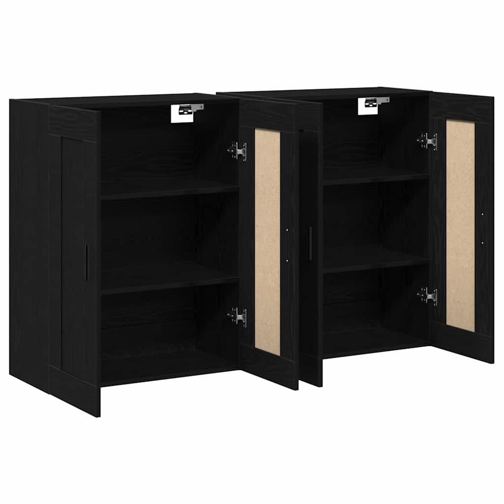 Kabinetski zidni Zidne 2 pcs Umjetnički hrast 69,5 x 34 x 90 cm