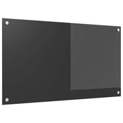 Kuhinjski zid Tamno siva 90 x 50 cm Staklo otporno na udarce