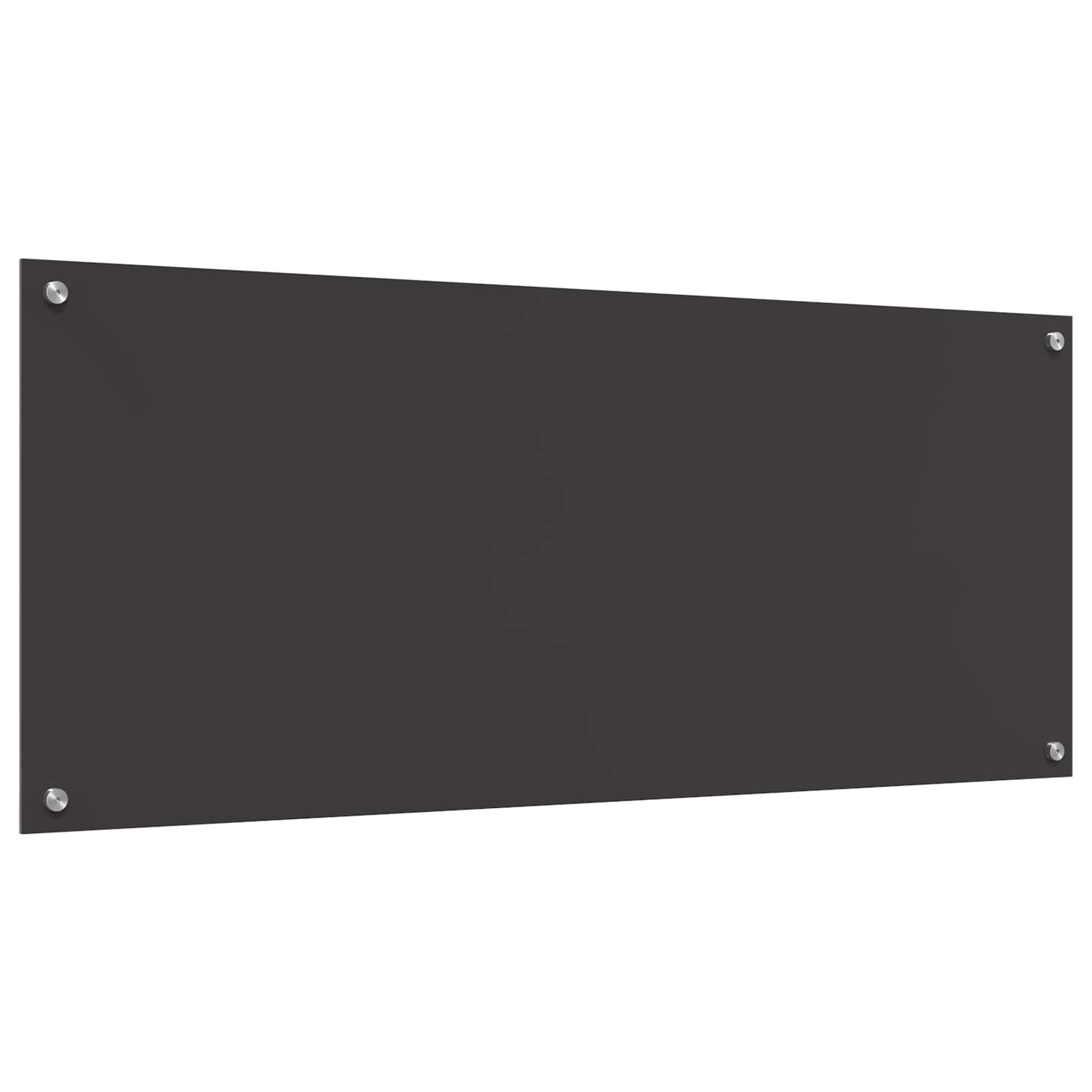 Kuhinjski zid Tamno siva 120 x 50 cm Staklo otporno na udarce
