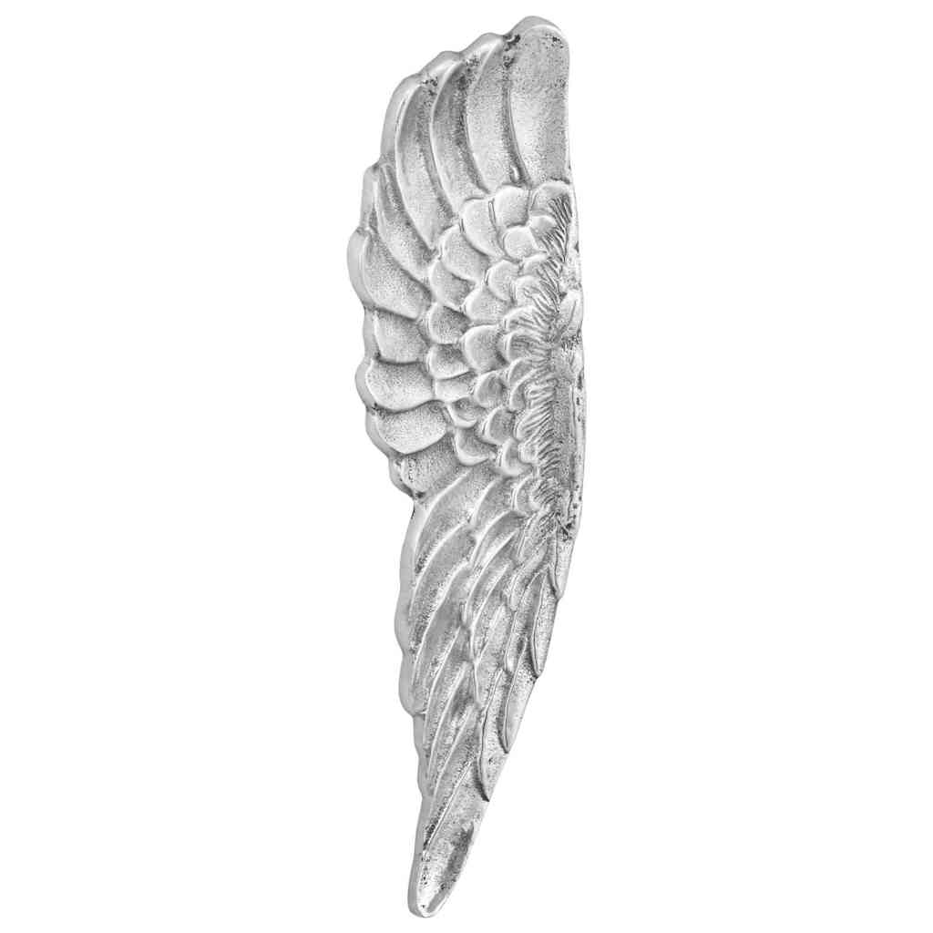 Skulptura Krila 2 pcs Srebrno 31 x 5 x 91 cm Aluminij