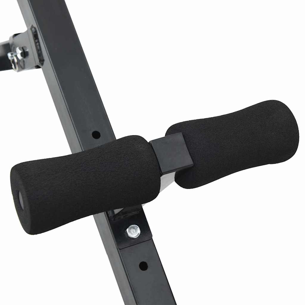 Klupa za hiperextenziju Crna 100,5 x 70 x 78 cm
