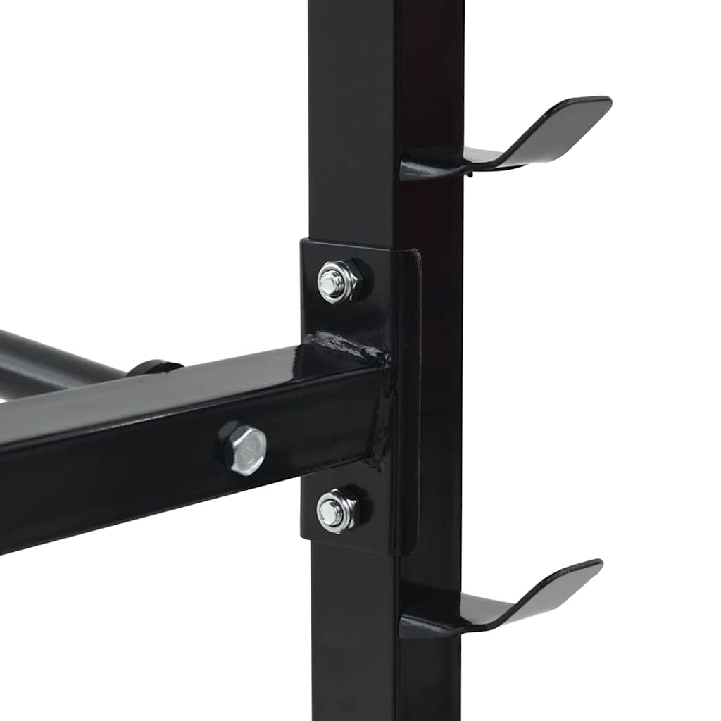 Rack za bučice Crna 99 x 45 x 95,5 cm Čelik s prahom premazan