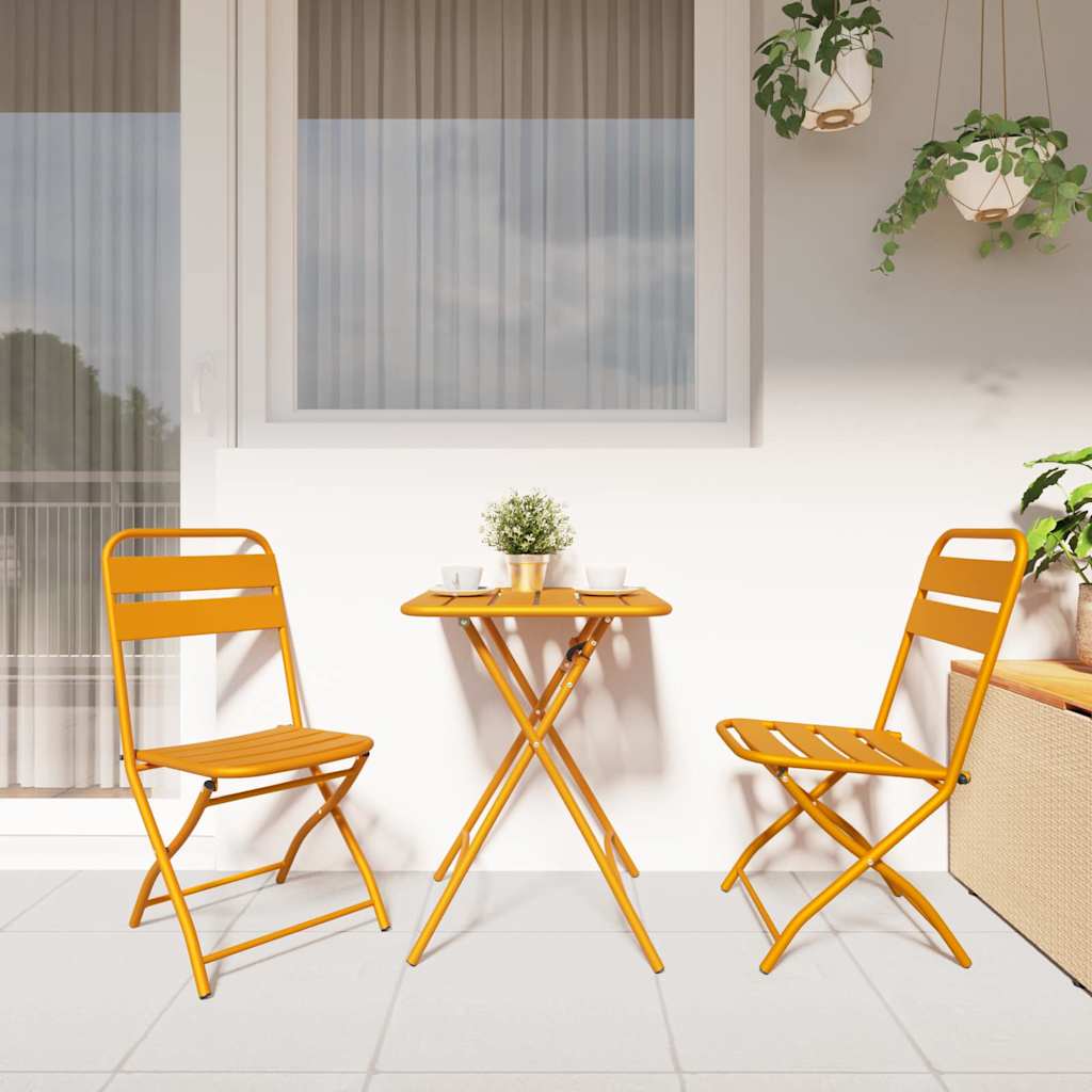 Sklopiva stolica za vrt 2 pcs Gorušica 42 x 52 x 82cm