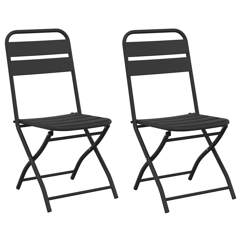 Sklopiva stolica za vrt 2 pcs Antracit 42 x 52 x 82cm