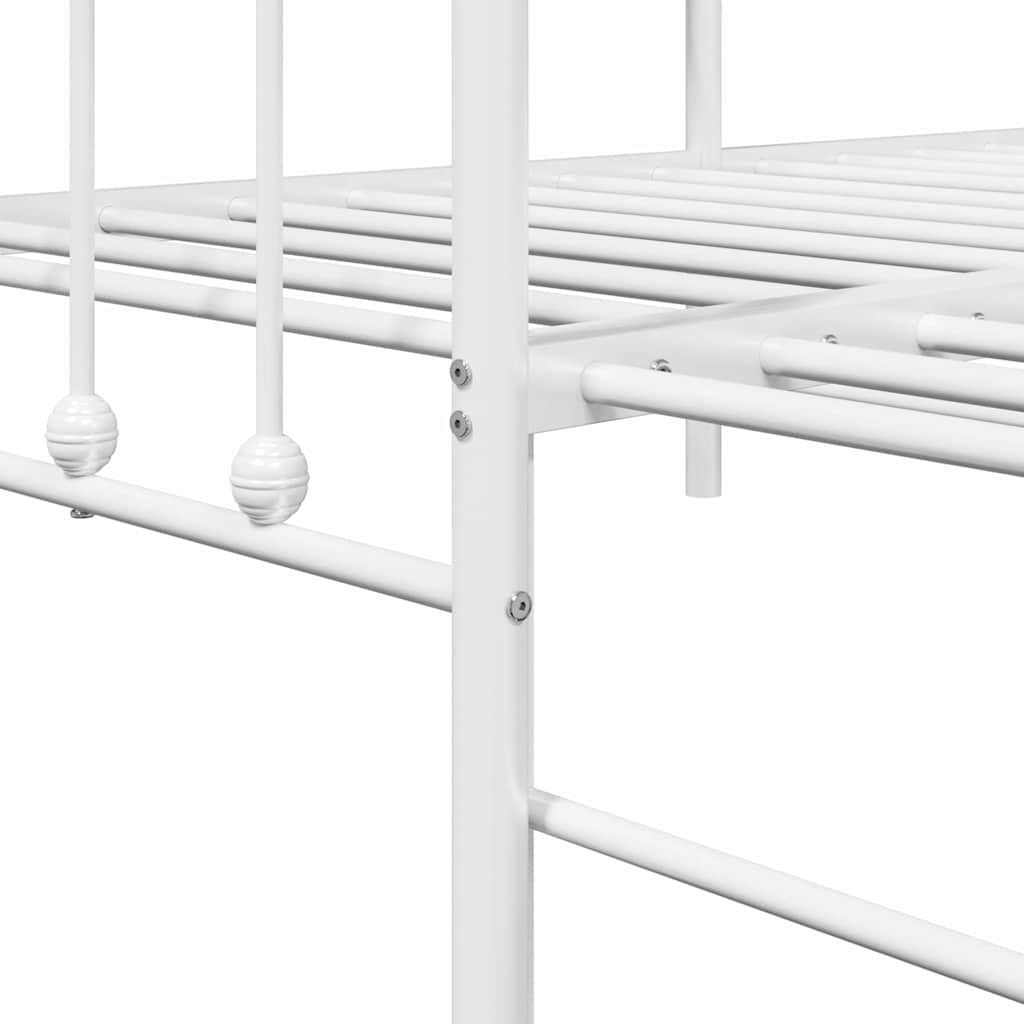 Krevet na kat Bijelo 80 x 200 cm Čelik s prahom premazan