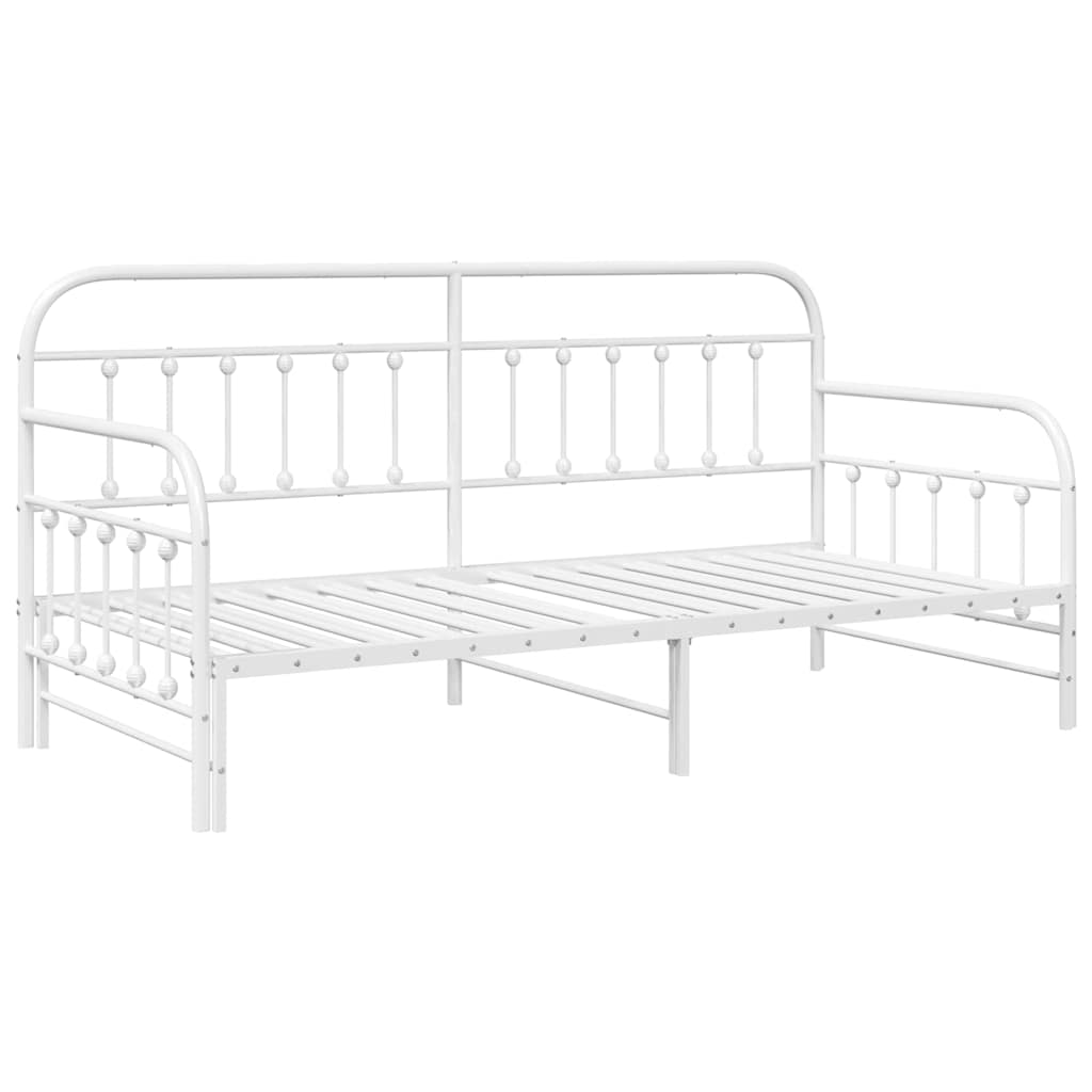 Krevet na kat Bijelo 90 x 200 cm Čelik s prahom premazan