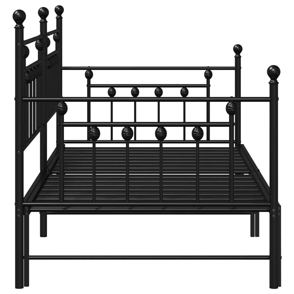 Krevet na kat Crna 107 x 203 cm Čelik