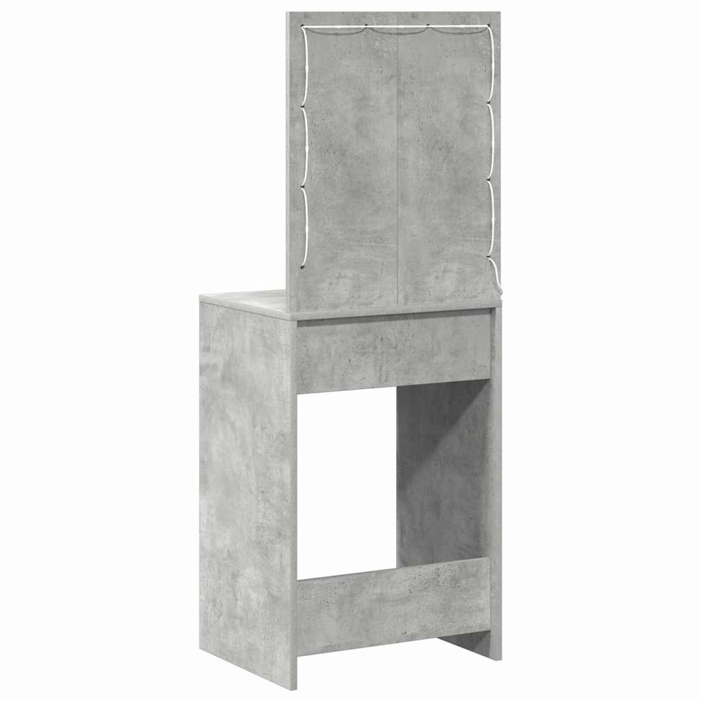 Toaletni stol Betonski sivi 50 x 41 x 135 cm Konstruirano drvo